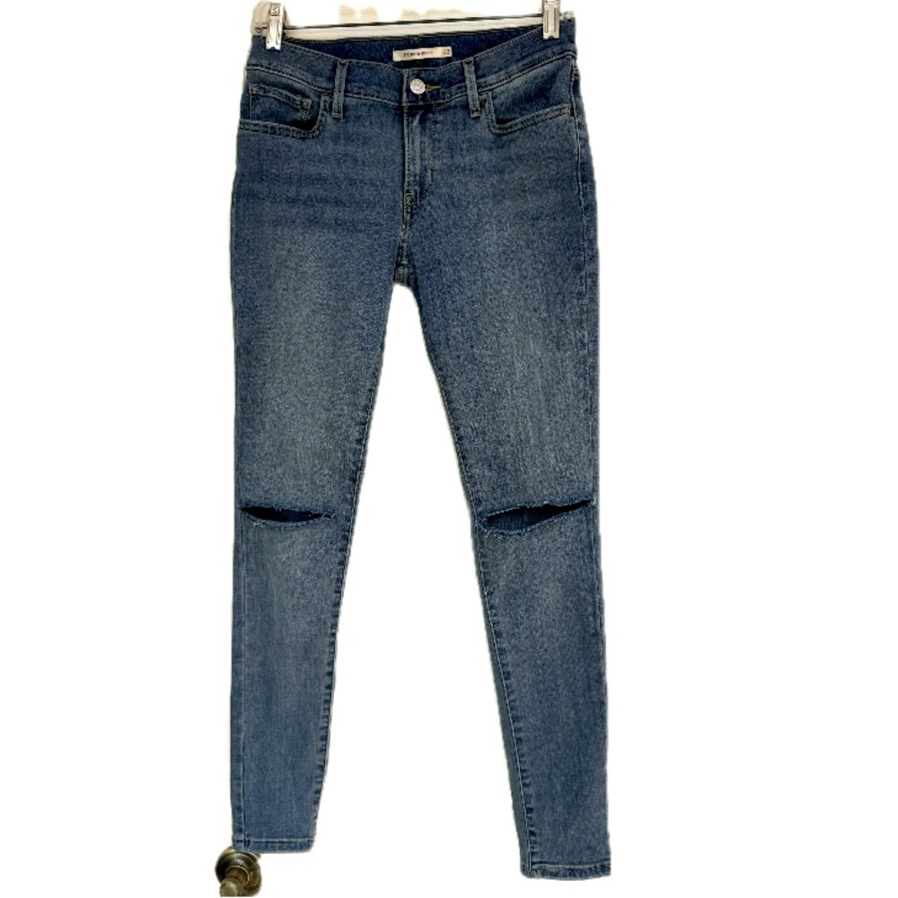$15 Bundled💥 Levi’s 710 Distressed Super Skinny Stretch Denim Sz 28 Bin C